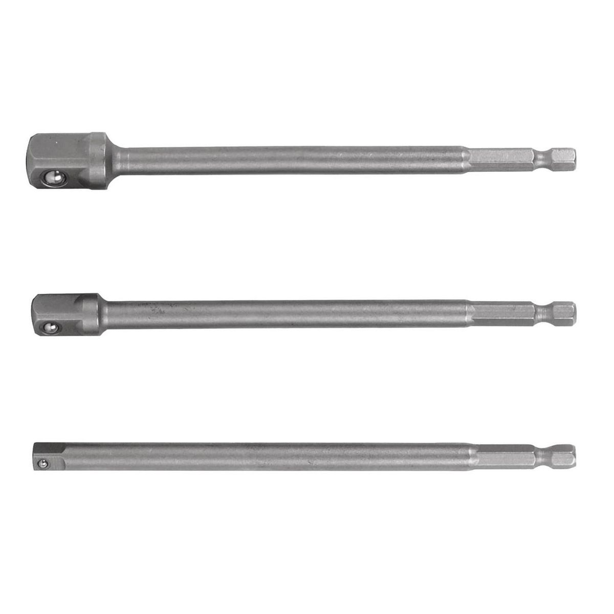 Juego de Adaptadores Largos para Dados 1/4" , 3/8" y 1/2" 3 Pzas, marca Truper - Foto Principal