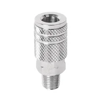Cople Acero Cuerda 1/4 NPT Macho Pretul