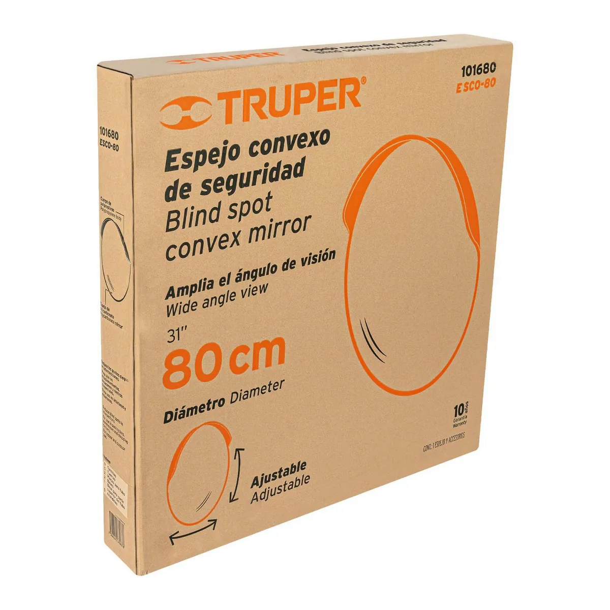 Truper - Espejo Convexo de 80 cm