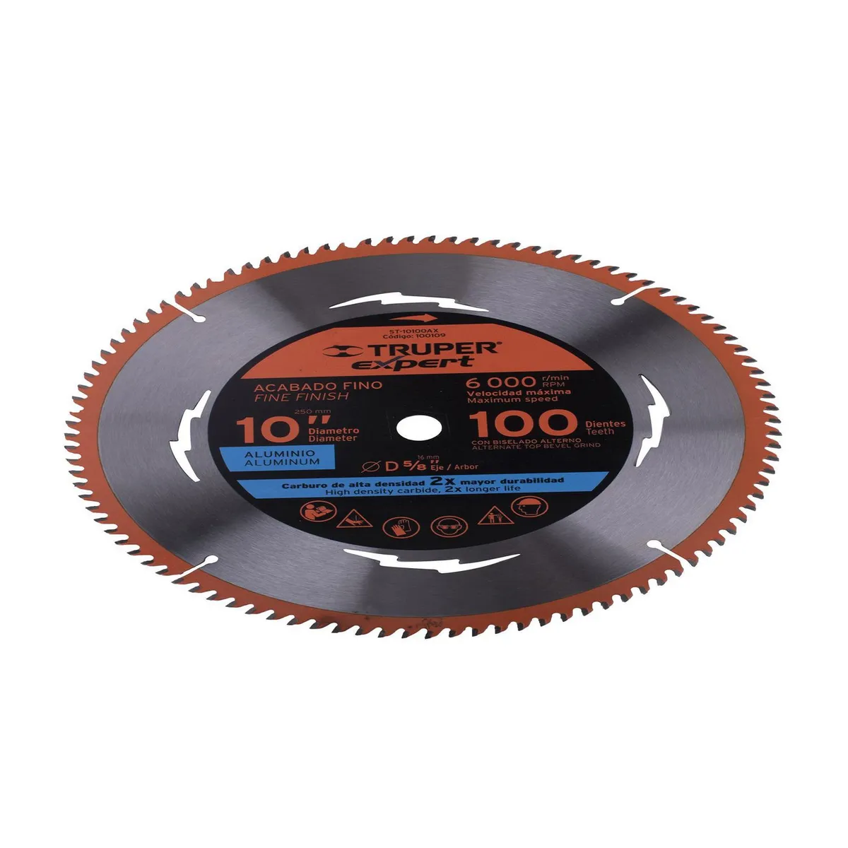 Truper - Disco Sierra para Aluminio 10" 100D Centro 5/8" Truper Expert