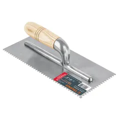 Llana Mango Madera Canto Dentado Triangular 11"