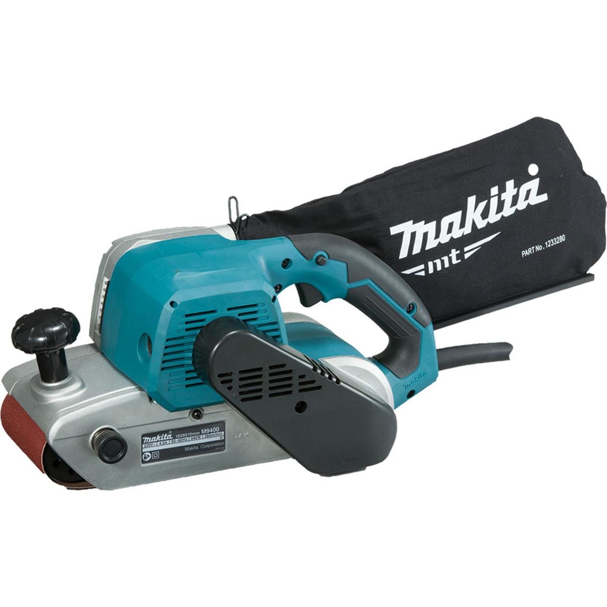 Makita - Lijadora de Banda 4" X 24" 380 M/Min con Bolsa para Polvo 940W