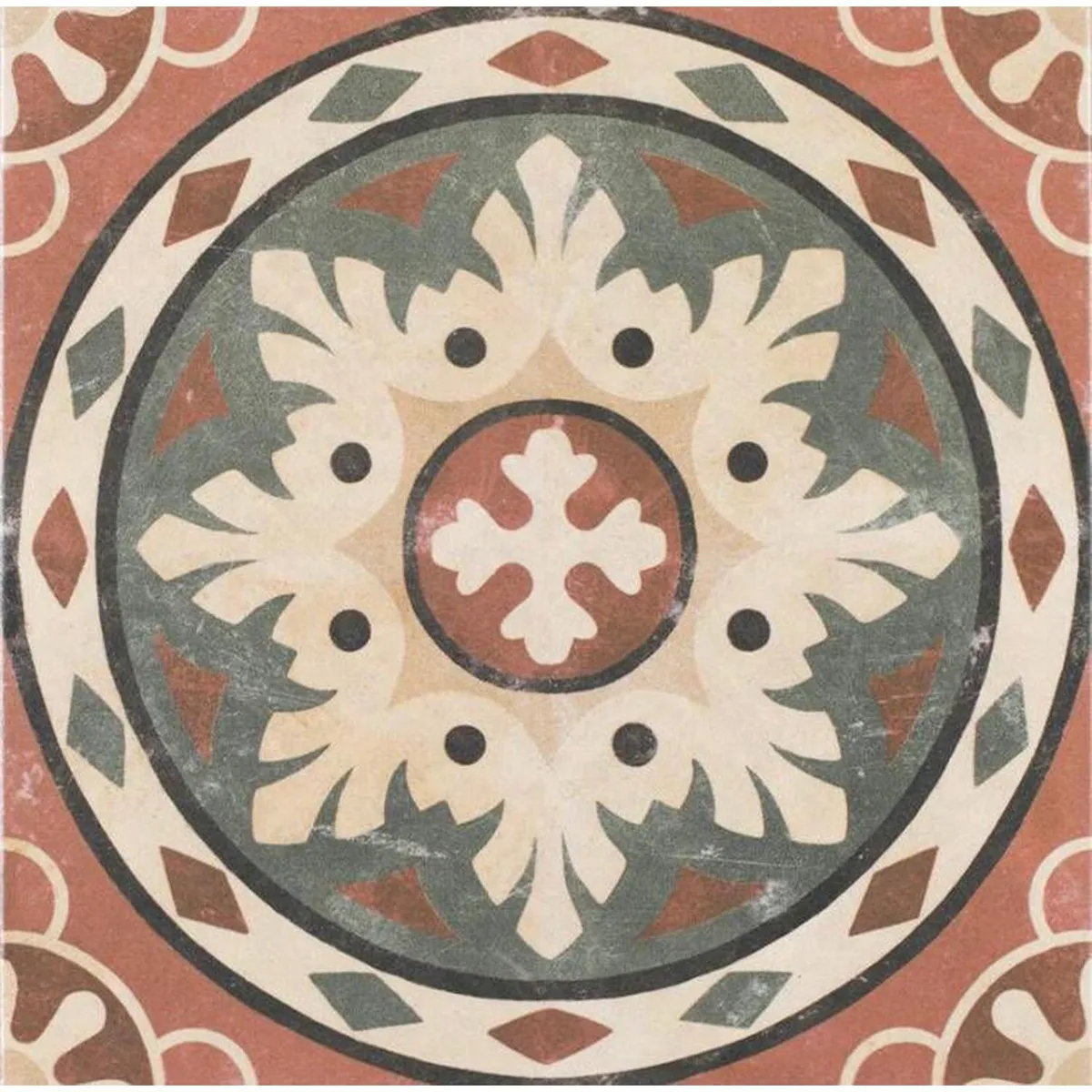 Piso Porcelanico Habana Rosso 25x25 cm, marca Decohome - Foto Principal