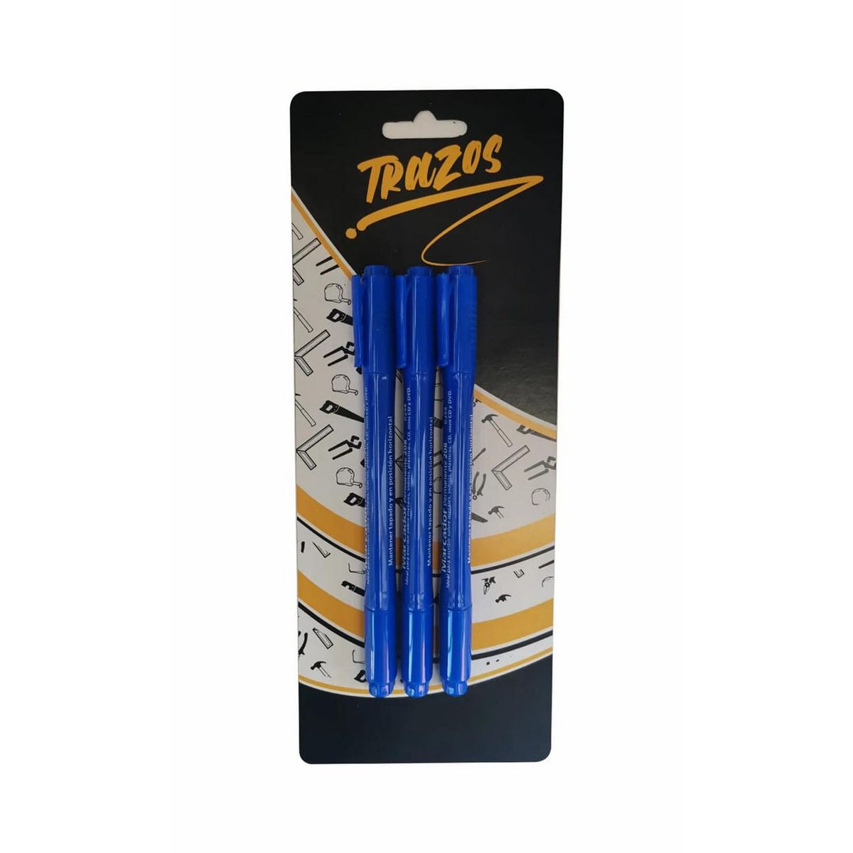 Trazos - Plumón Azul Doble Punta