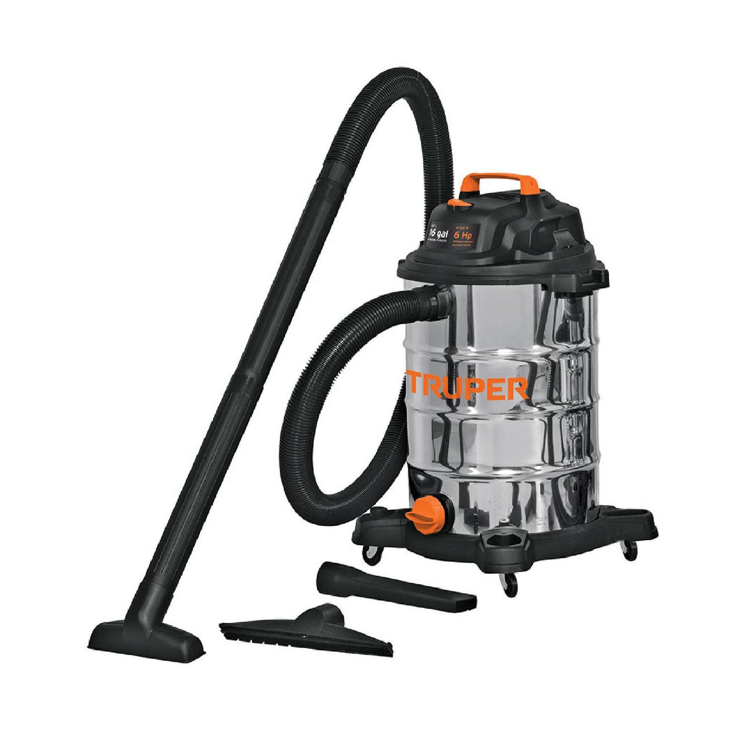 Truper - Aspiradora en Acero Inoxidable 16 Galones