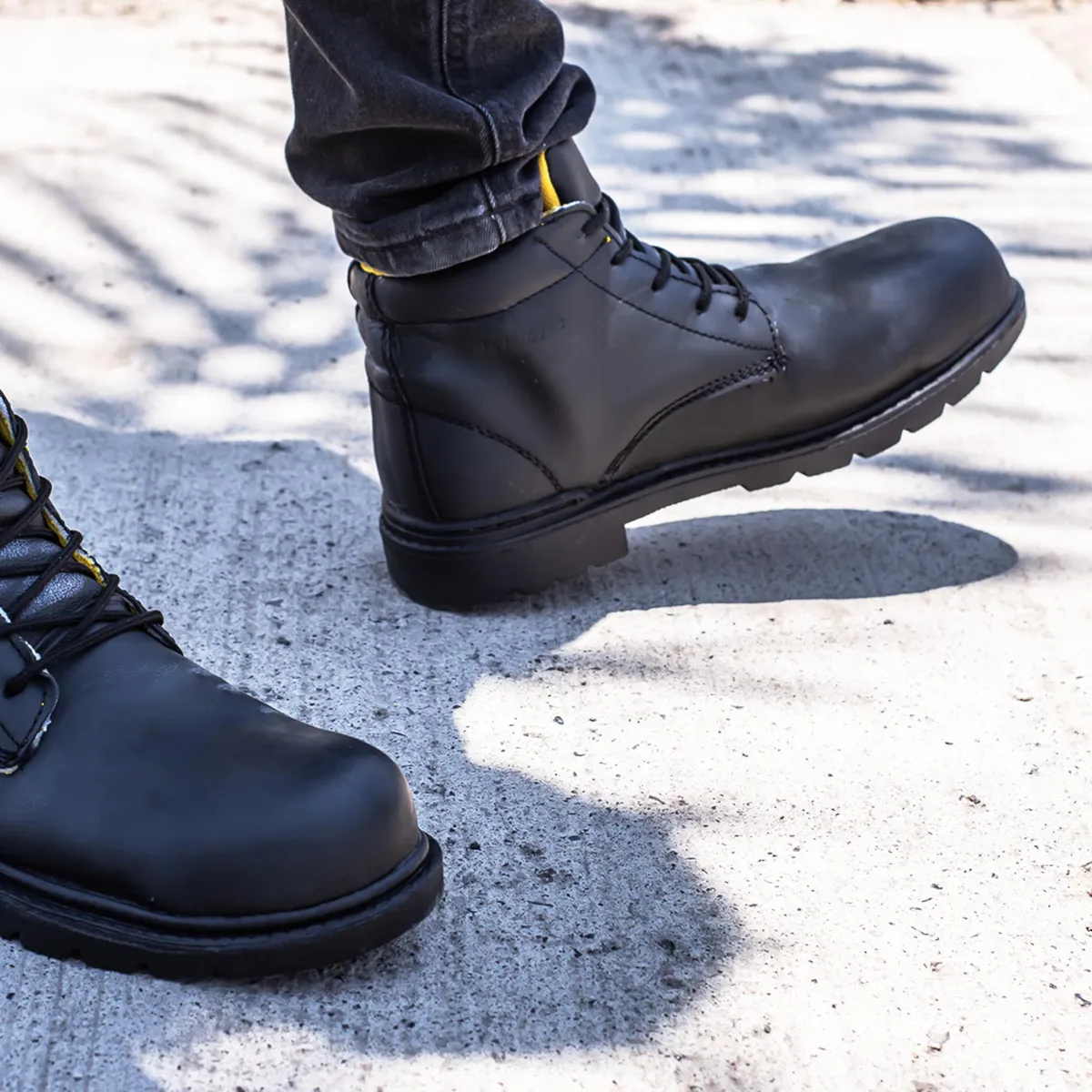 Lica - Bota Lica Borcegui Negro con Acero Suela Hule