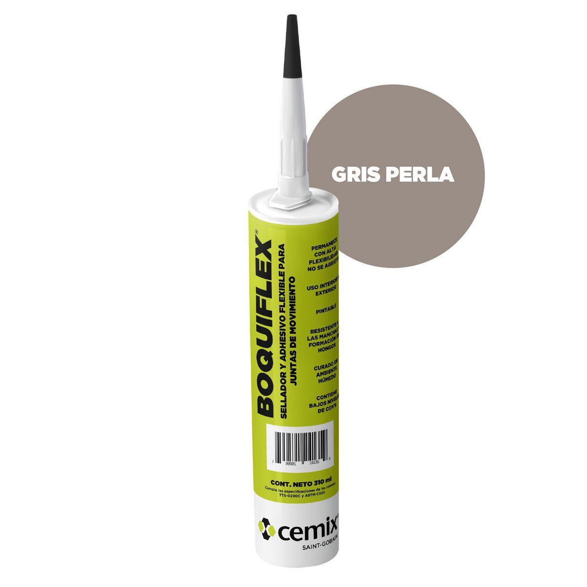 Cemix - Boquiflex gris perla 310ml