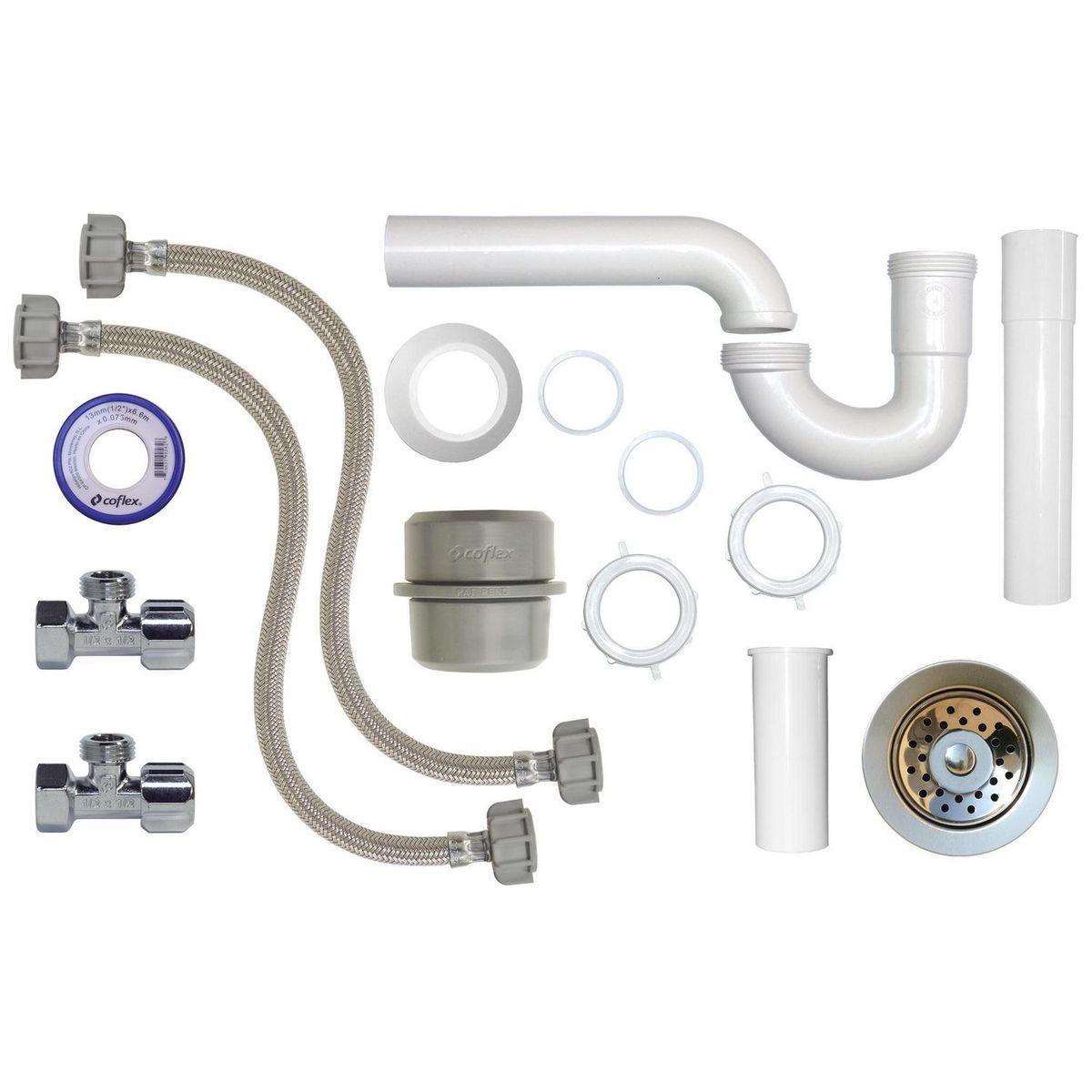 Plomer - Paquete Instalacion Fregadero 1 Tarja Rosca