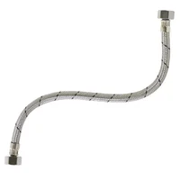 Manguera Acero Lavabo 1/2X1/2X40Cm
