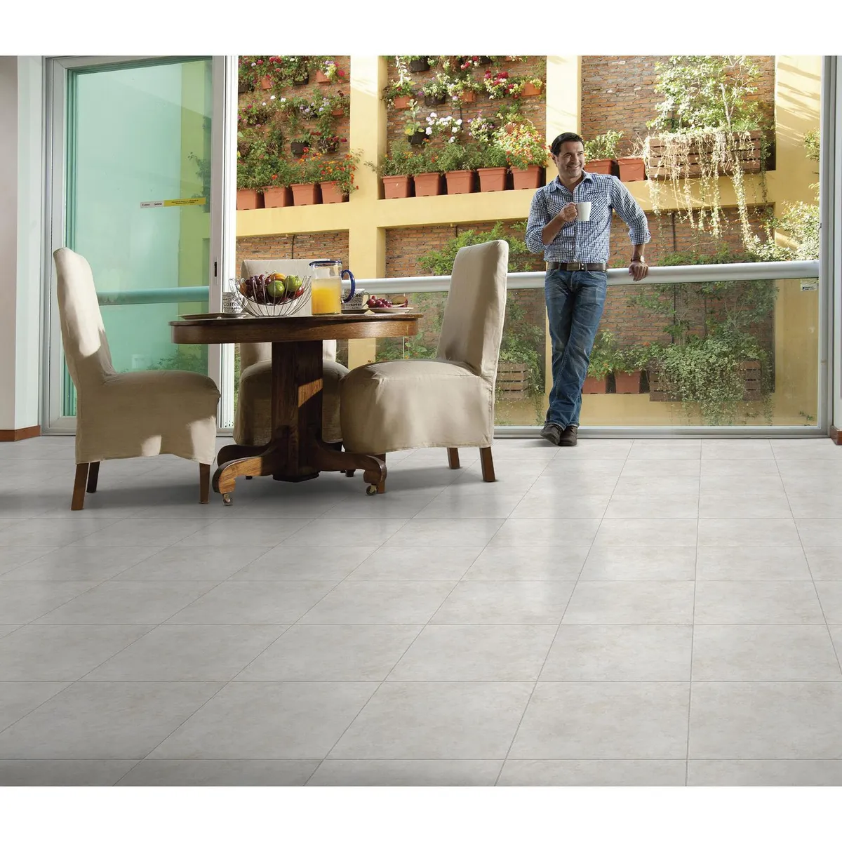 Porcelanite - Piso Cerámico Rústico 33X33 Jordania Rojo 1.76