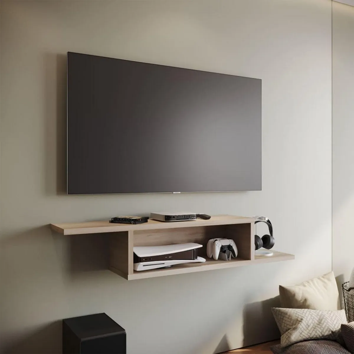 Maderkit - Repisa de TV Zag Ceniza