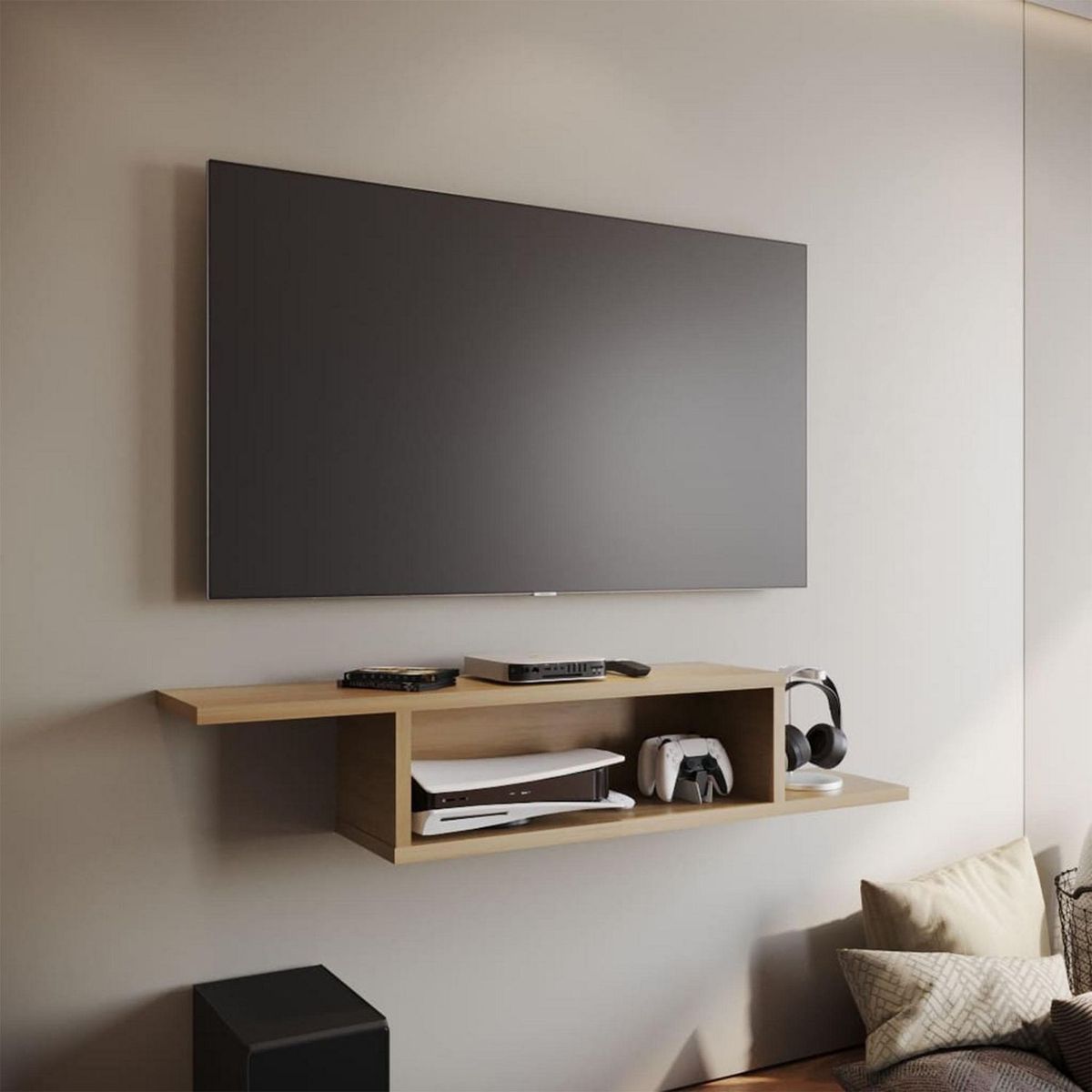 Maderkit - Repisa de TV Zag Rovere
