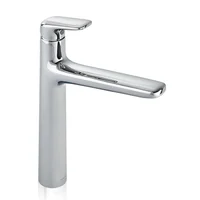 Monomando Alto Liquid para Lavabo Color Cromo
