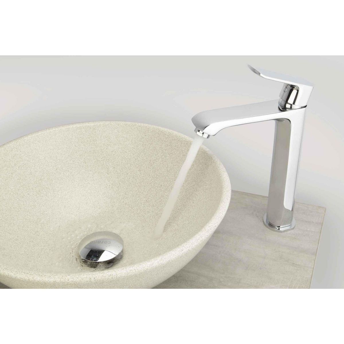 Monomando Alto Thames para Lavabo Color Cromo, marca Corona - Foto 2