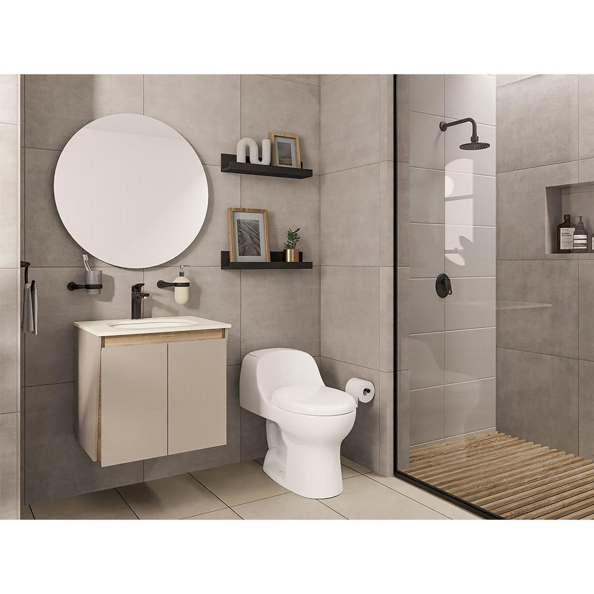 Corona - Monomando Bajo Koral para Lavabo