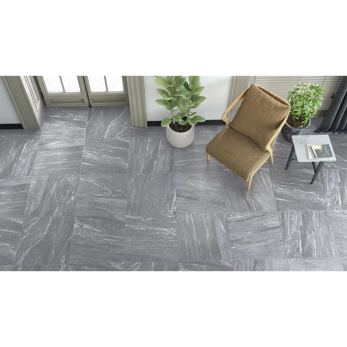 Mohawk - Piso Porcelanato Henry Gray 60.5x60.5 cm 1.82 M2