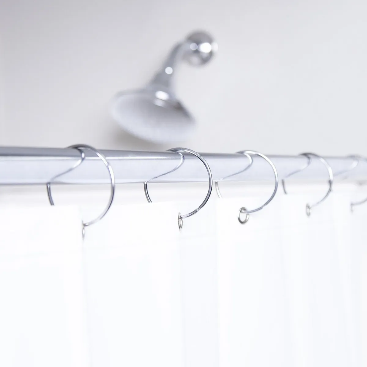 12 Anillos para Cortina de Baño Cromados, marca Kenney - Foto 2