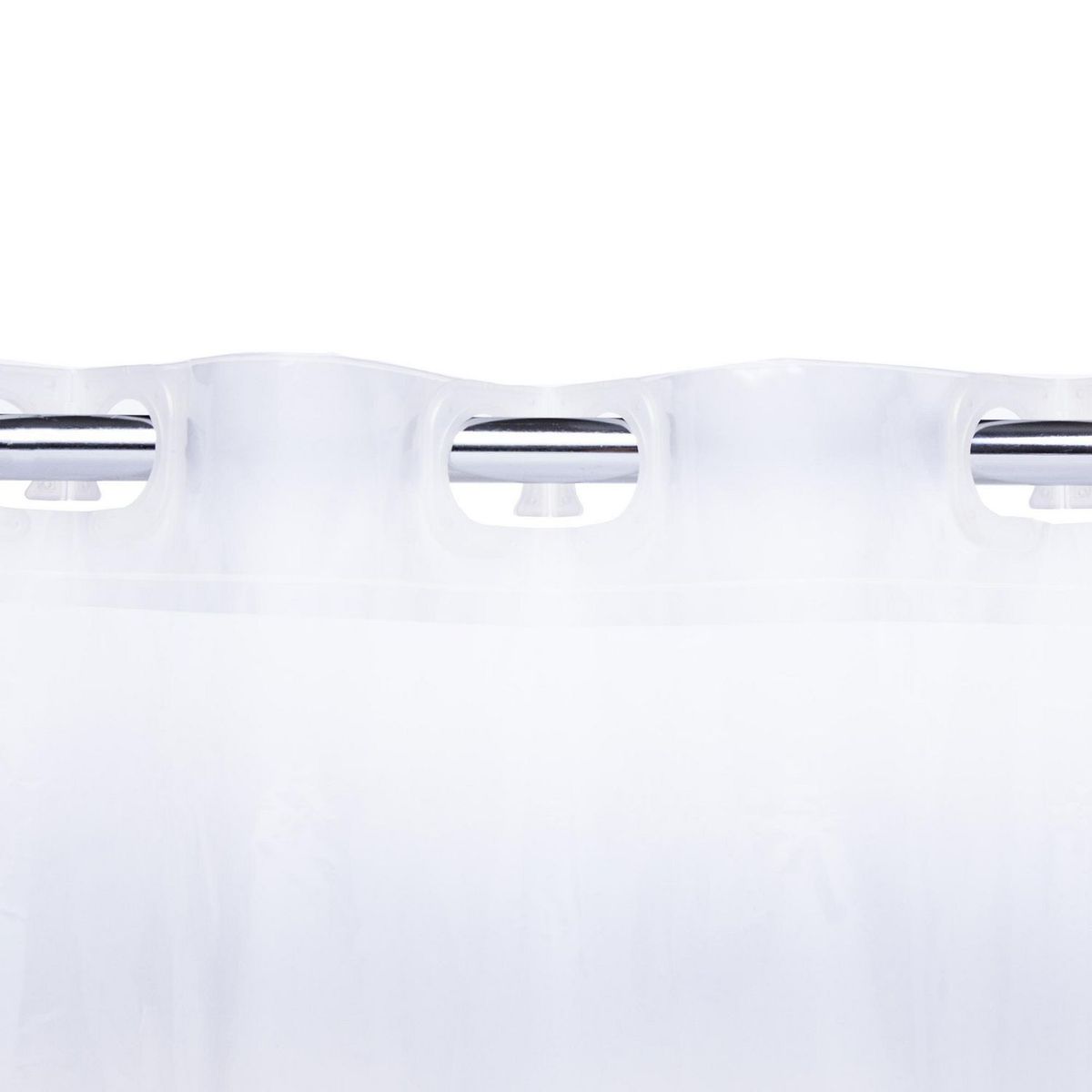 Kenney - Cortina de Baño Gancho Flex Cristal