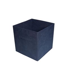 Caja plegable tela azul