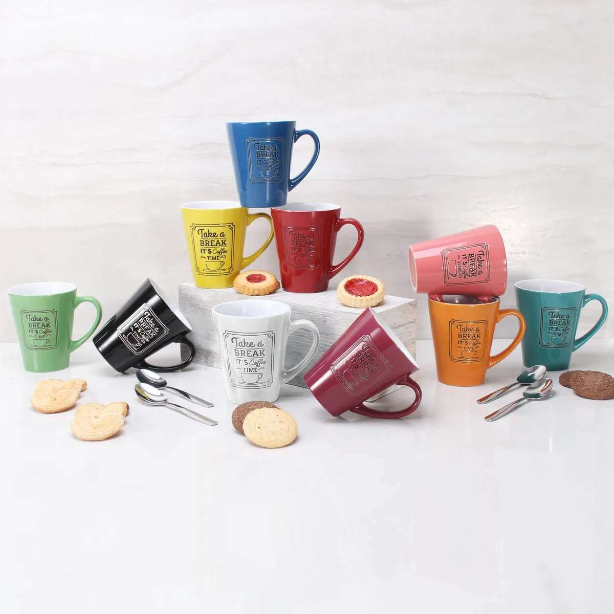 Crown Baccara - Taza 300 mililitros Mod Lovato Shinny Cerámica 1 pieza