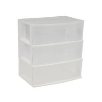 Cajonera grande 3 niveles color blanco