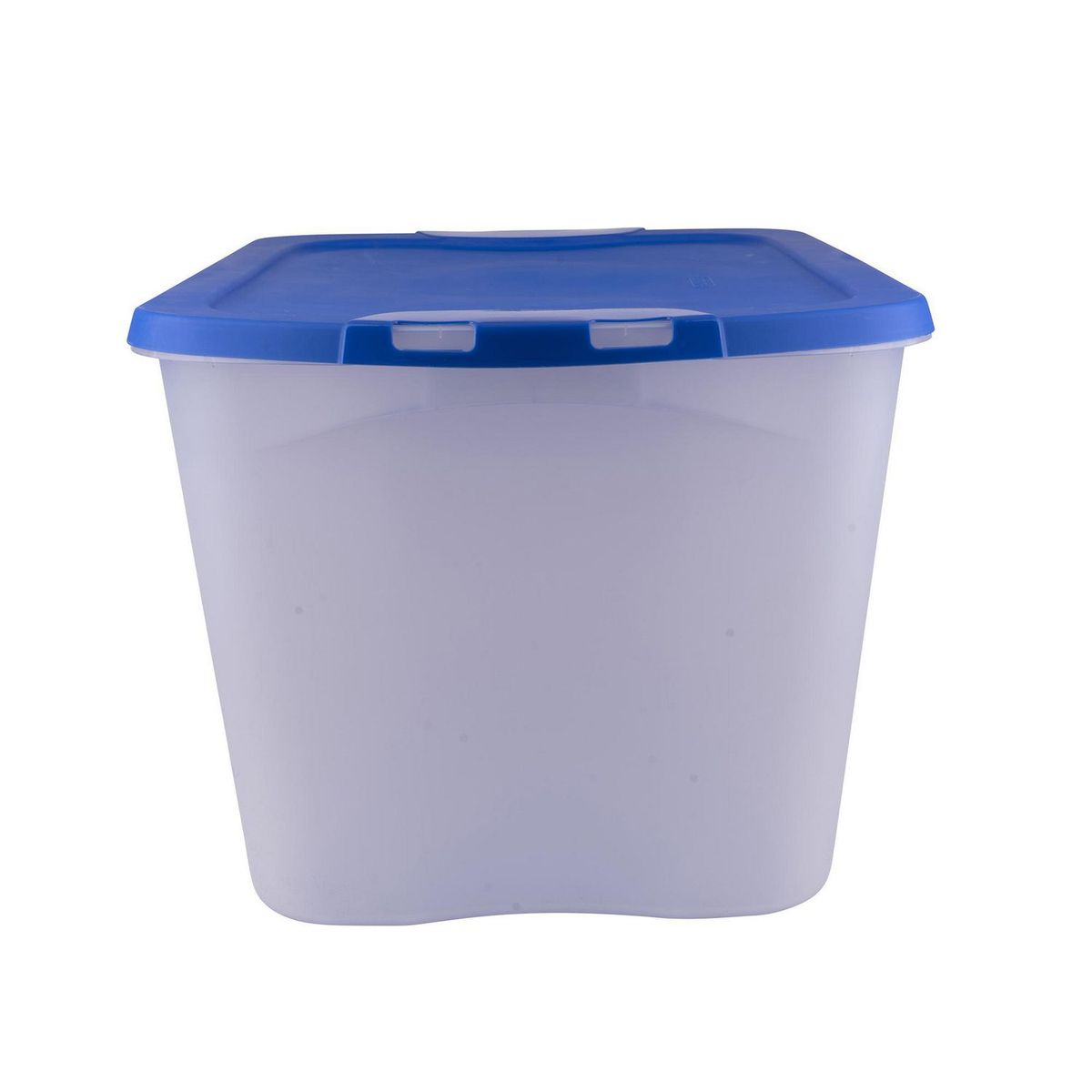 Italhome - Caja box transparente con tapa Azul de 87 litros