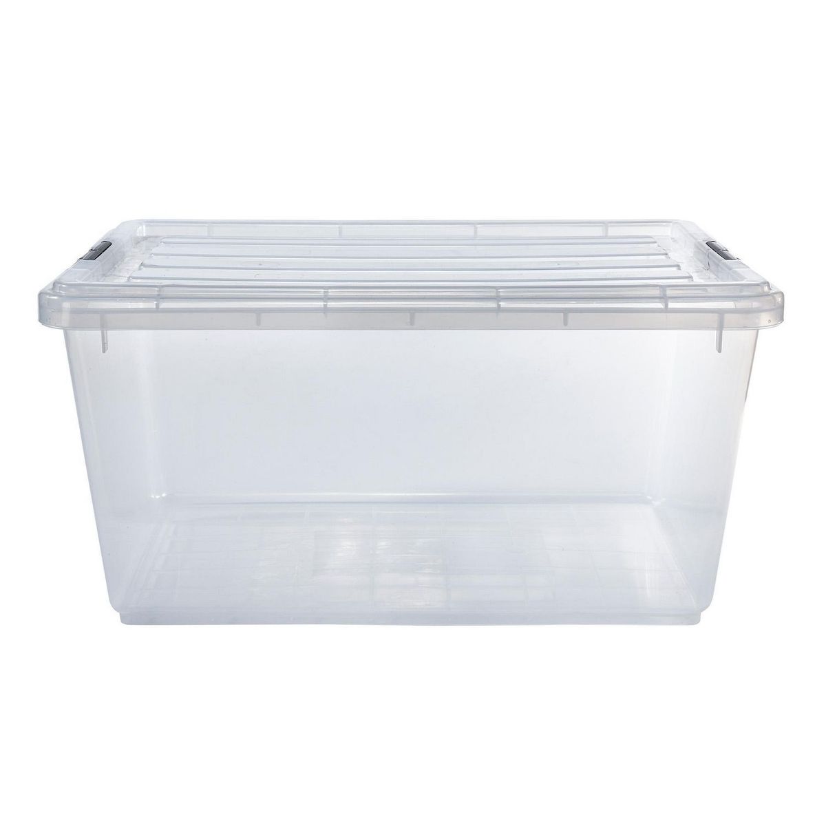 Italhome - Caja con broches transparente 42 litros