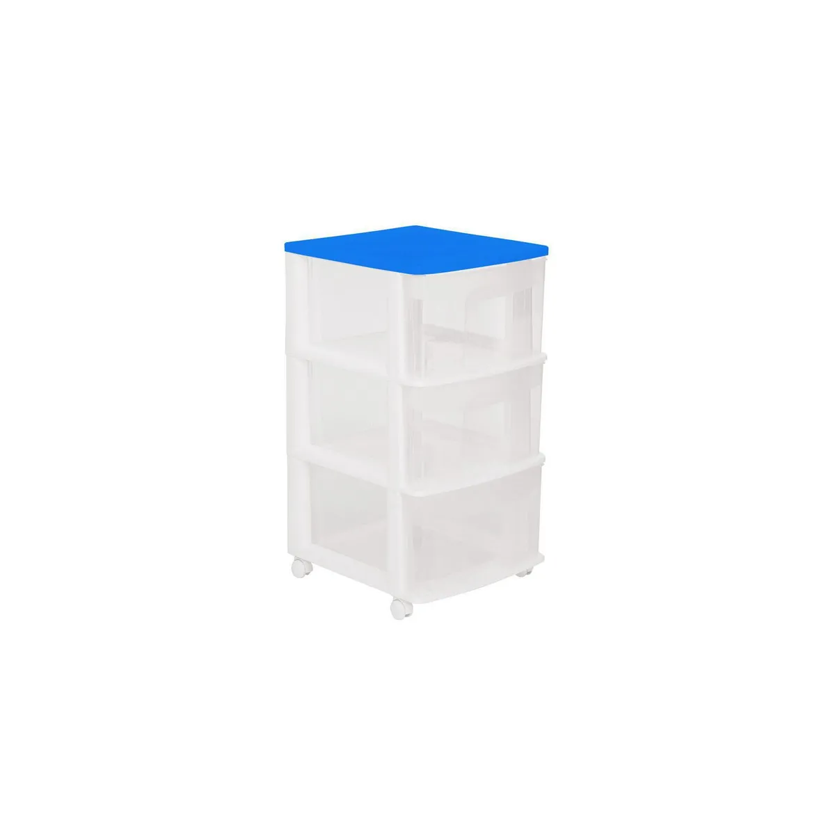 Cajonera con ruedas de 3 niveles color blanco, marca Italhome - Foto Principal