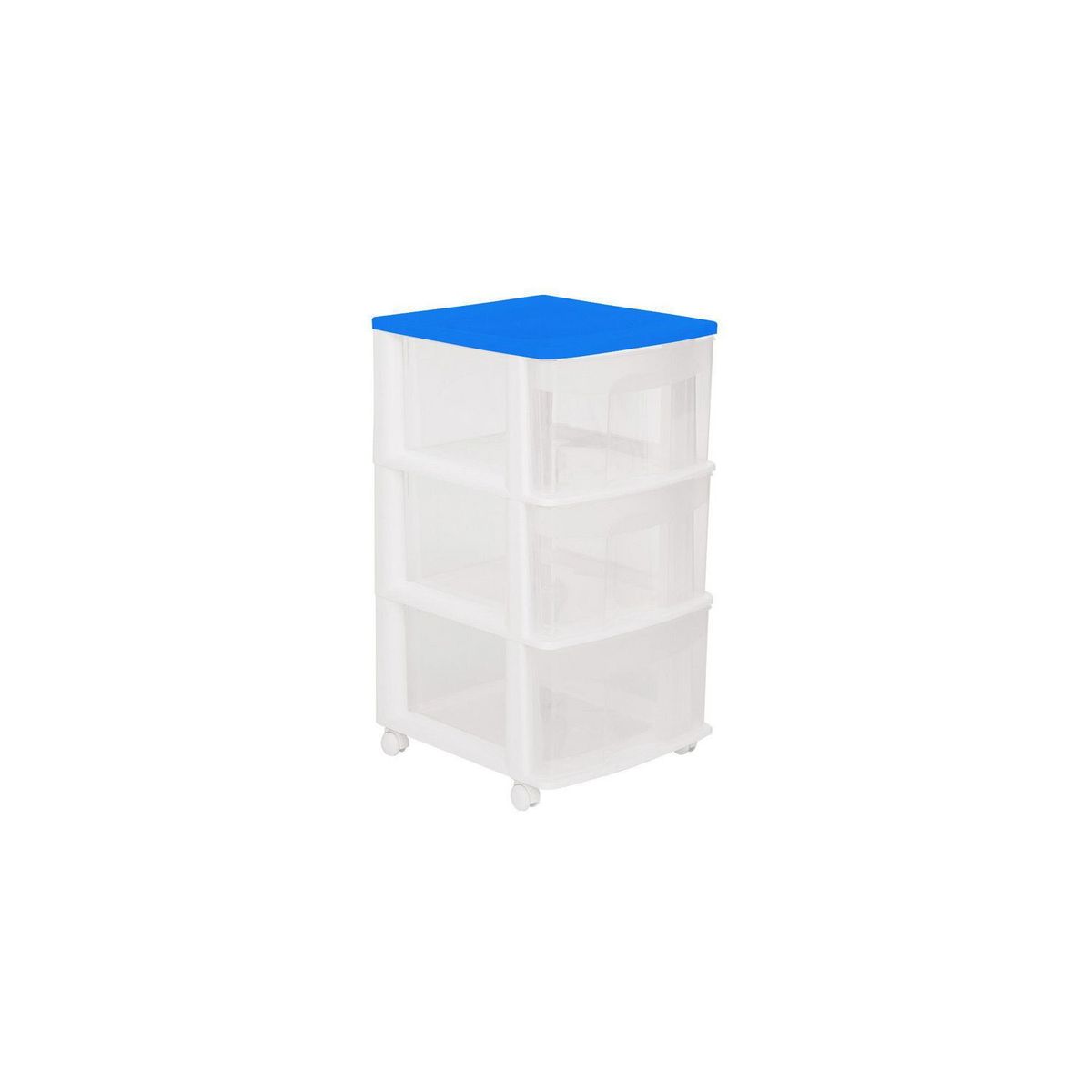 Cajonera con ruedas de 3 niveles color blanco, marca Italhome - Foto Principal