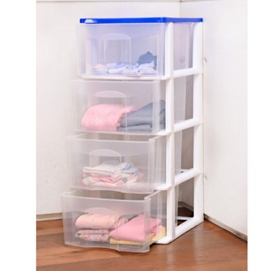 Cajonera 4 niveles color blanco