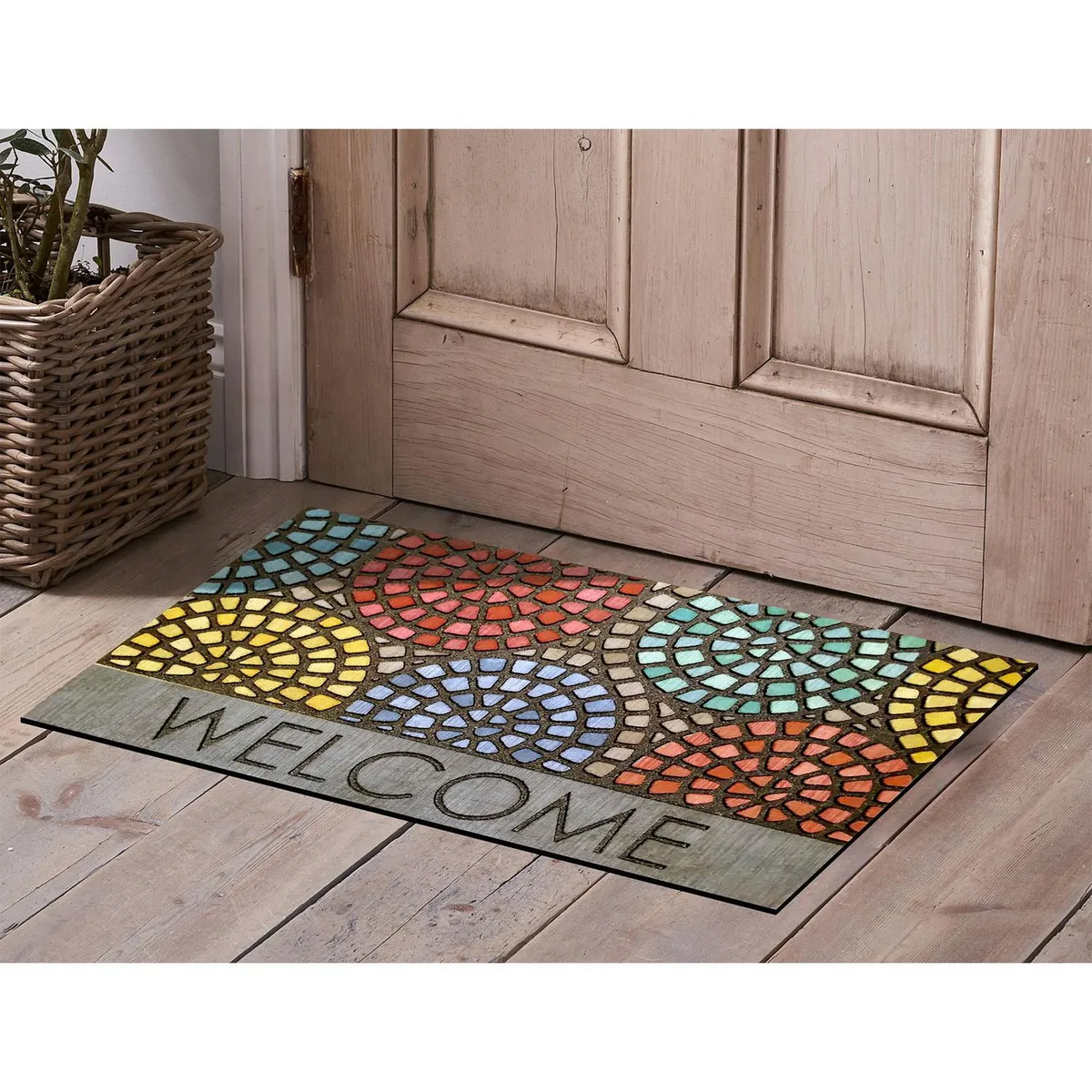 Mohawk - Tapete para entrada Spiral de 45 x 75 cm