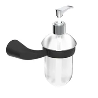 Dispensador de jabón KORAL acabado negro mate