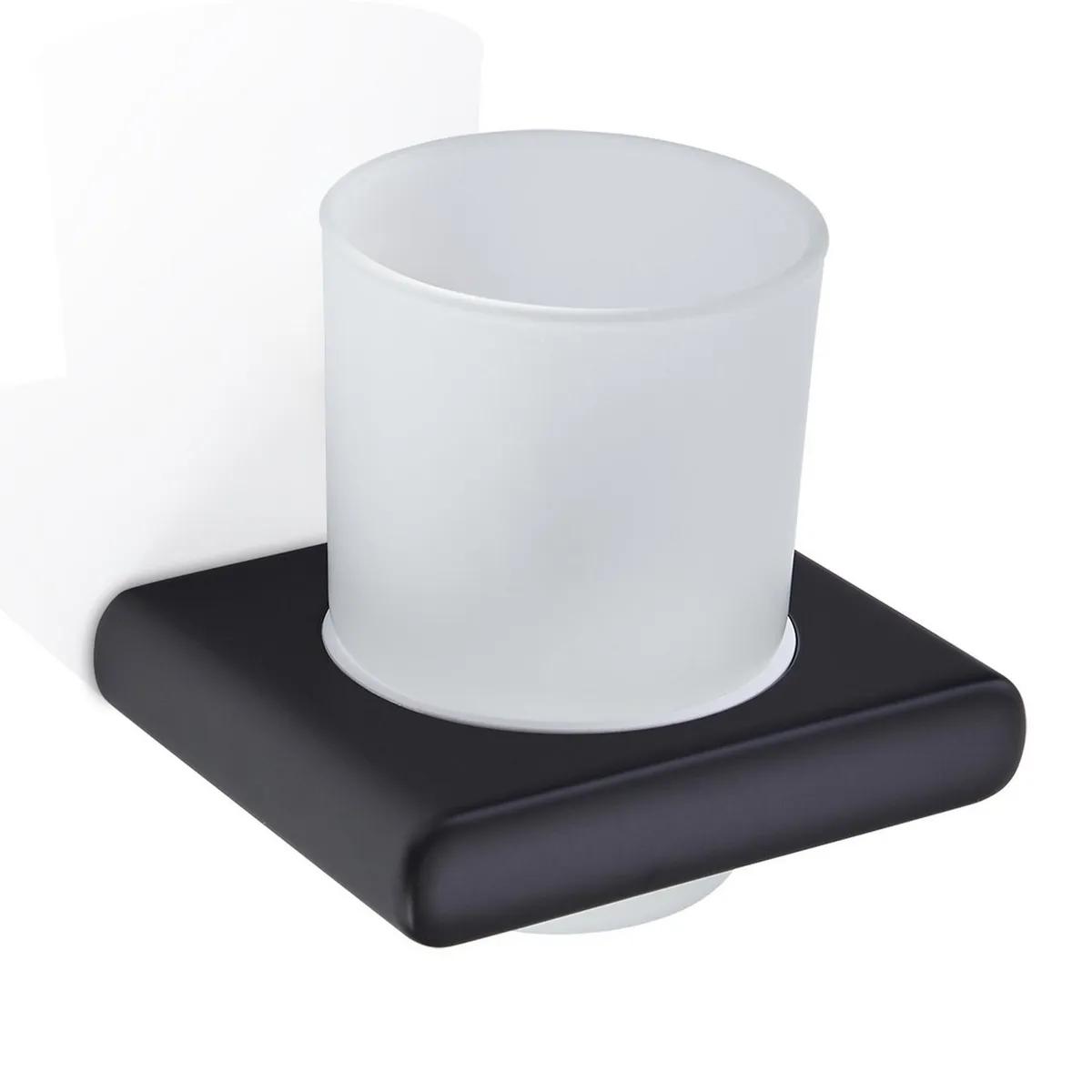 Porta vaso LIQUID acabado negro mate, marca Corona - Foto Principal