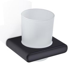 Porta vaso LIQUID acabado negro mate