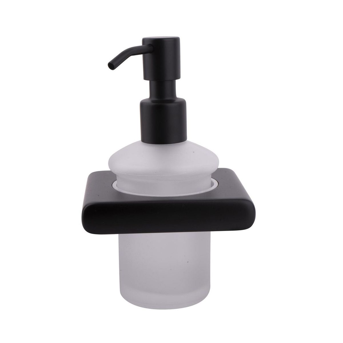 Corona - Dispensador de jabón LIQUID acabado negro mate