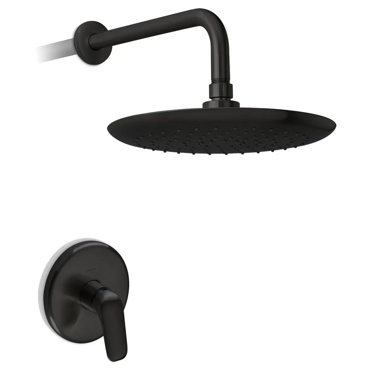 Corona - Regadera con monomando LIQUID Negro Mate