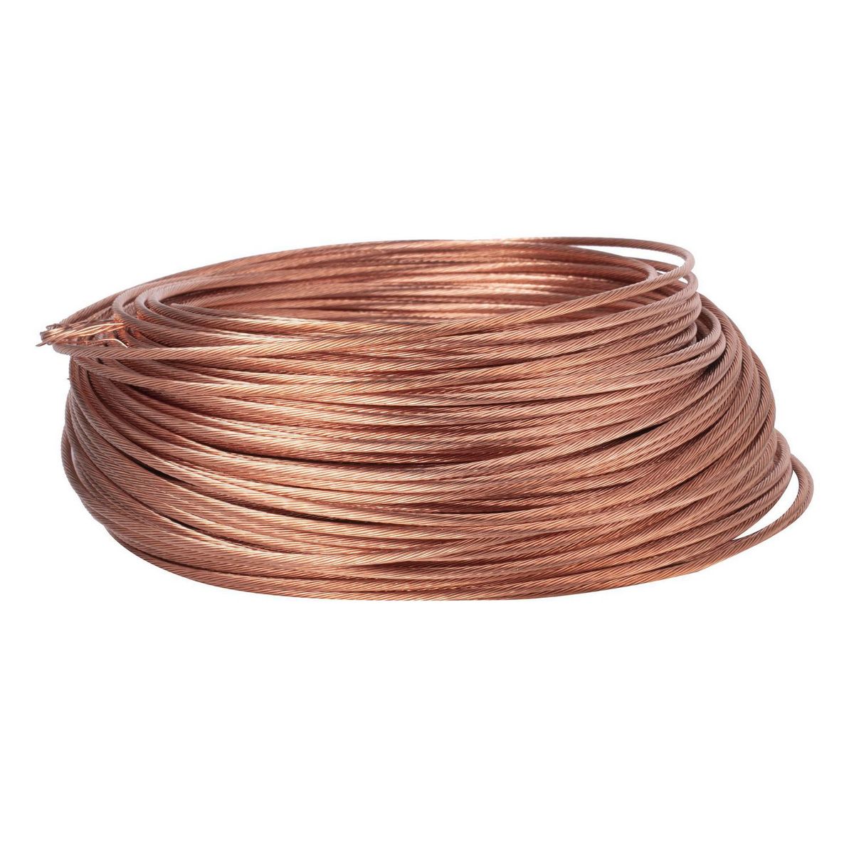 Cable de Cobre Desnudo Suave 10 AWG 19 Hilos, marca Kobrex - Foto 2