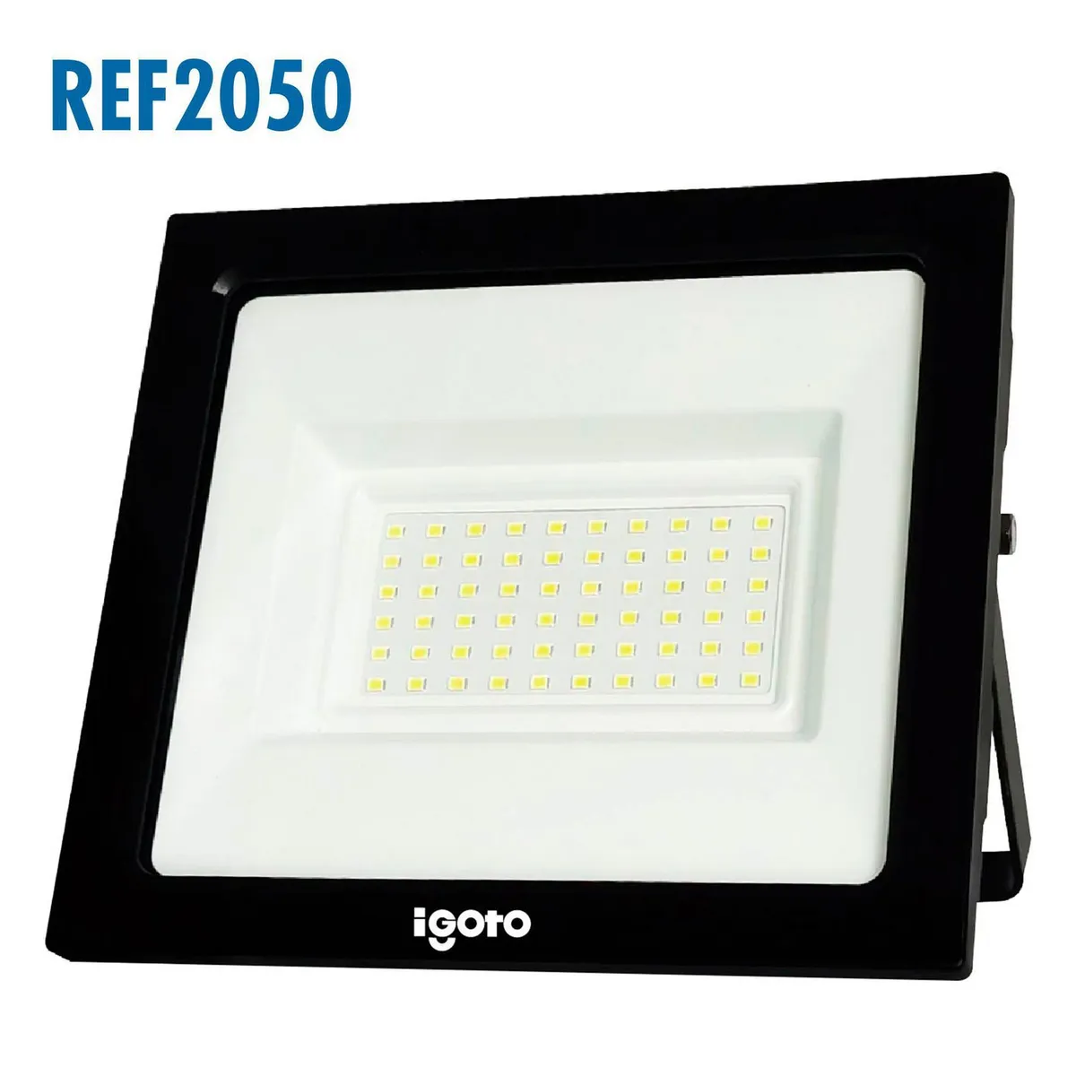 Reflector Led Negro Luz Cálida 50W, marca Igoto - Foto Principal