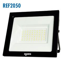 Reflector Led Negro Luz Cálida 50W