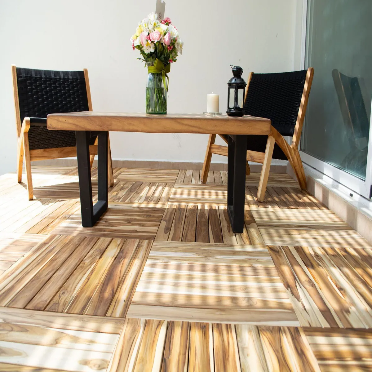 ** Marca Nueva ** - Deck Tile Teca Natural 60x60cm