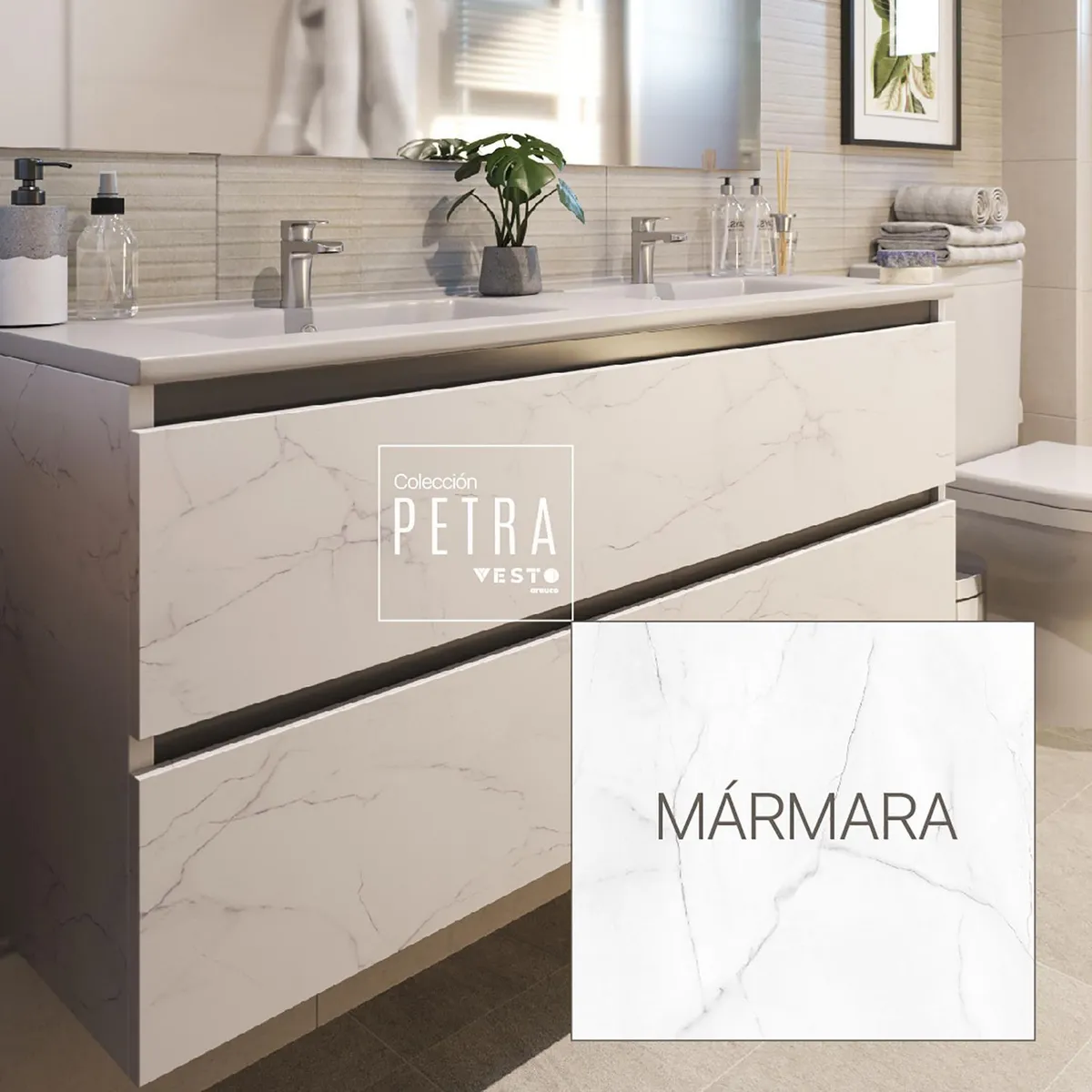 Vesto - Melamina Marmara 15 mm 60x120 cm