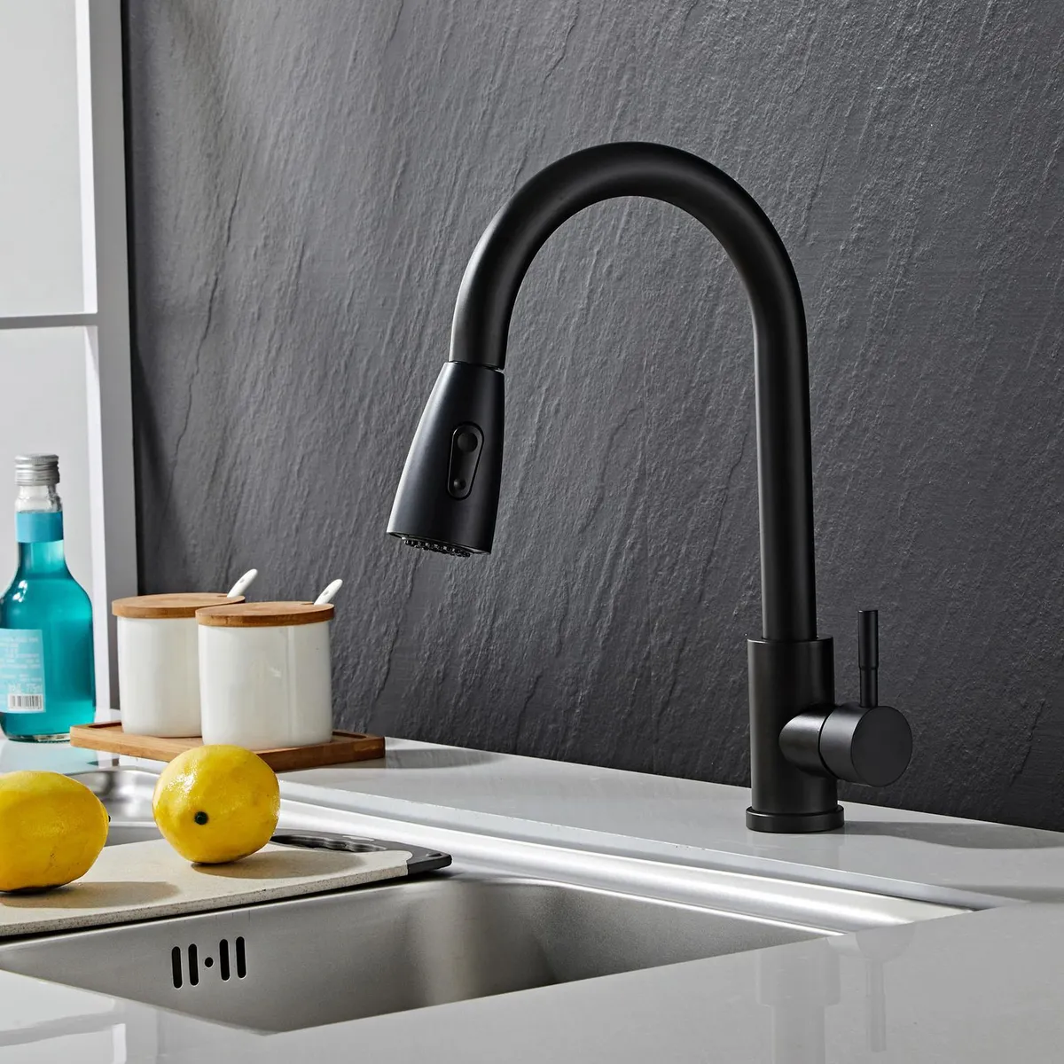 Allapsa - Monomando Extraible Acero Inoxidable Mbf025n