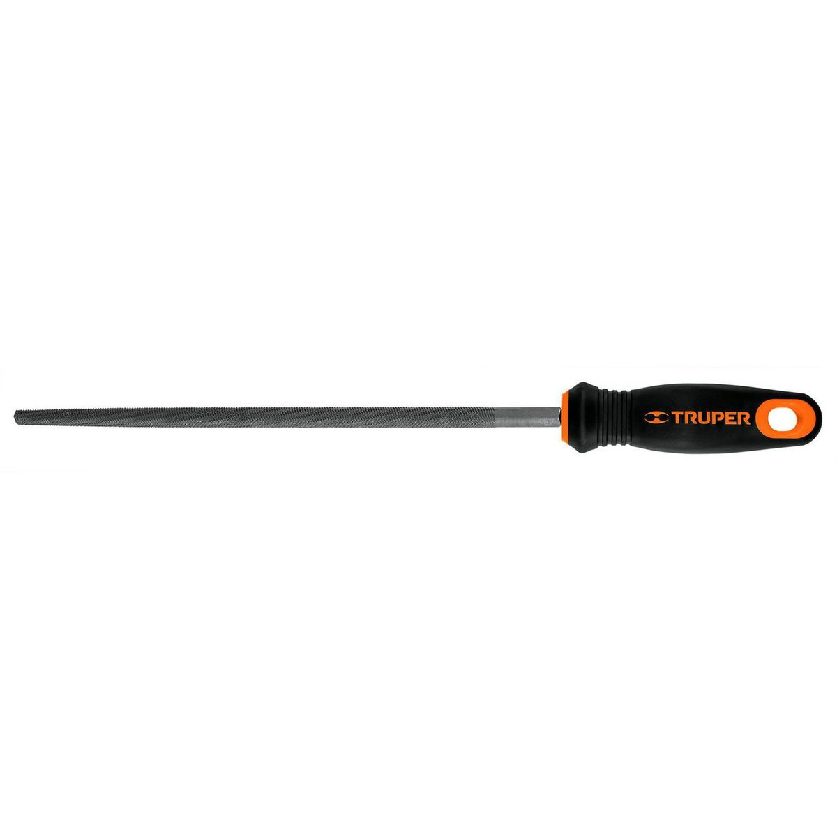 Lima Redonda Bastarda 10" con Mango Doble Inyección, marca Truper - Foto Principal