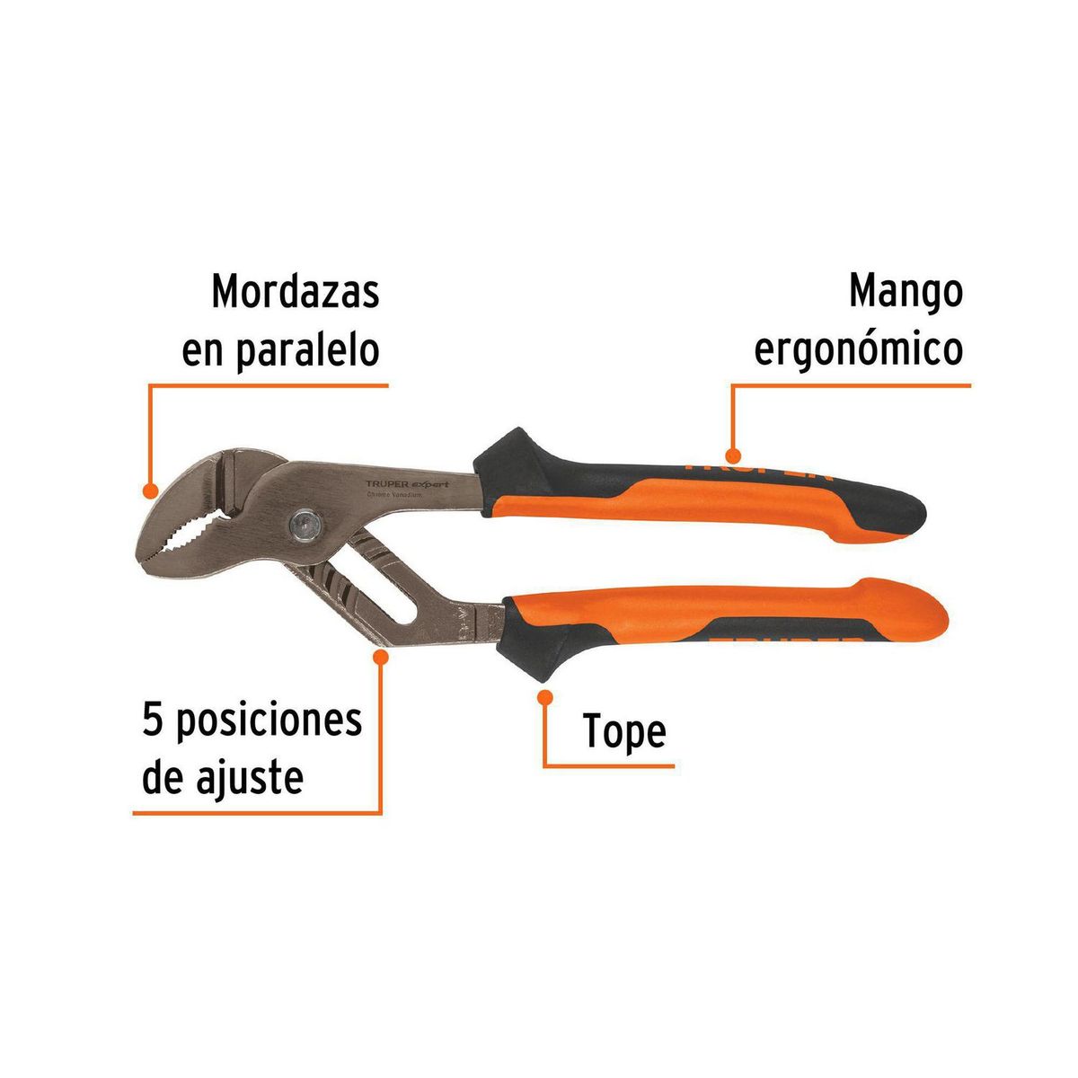Pinzas de Extensión 10" con Mango Comfort Grip, marca Truper - Foto 2