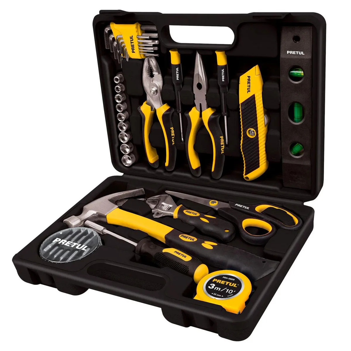 Pretul - Juego de Herramientas Comfort Grip 42 Piezas Pretul