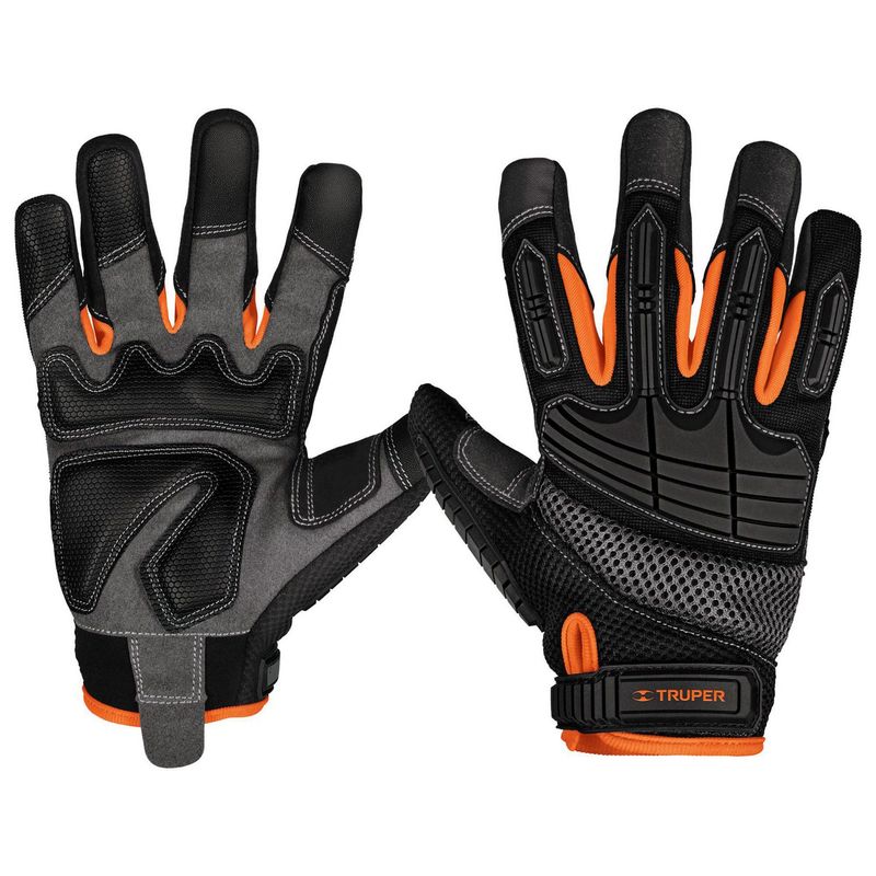 Truper - Guantes para Mecánico con Protección Anti-Impacto