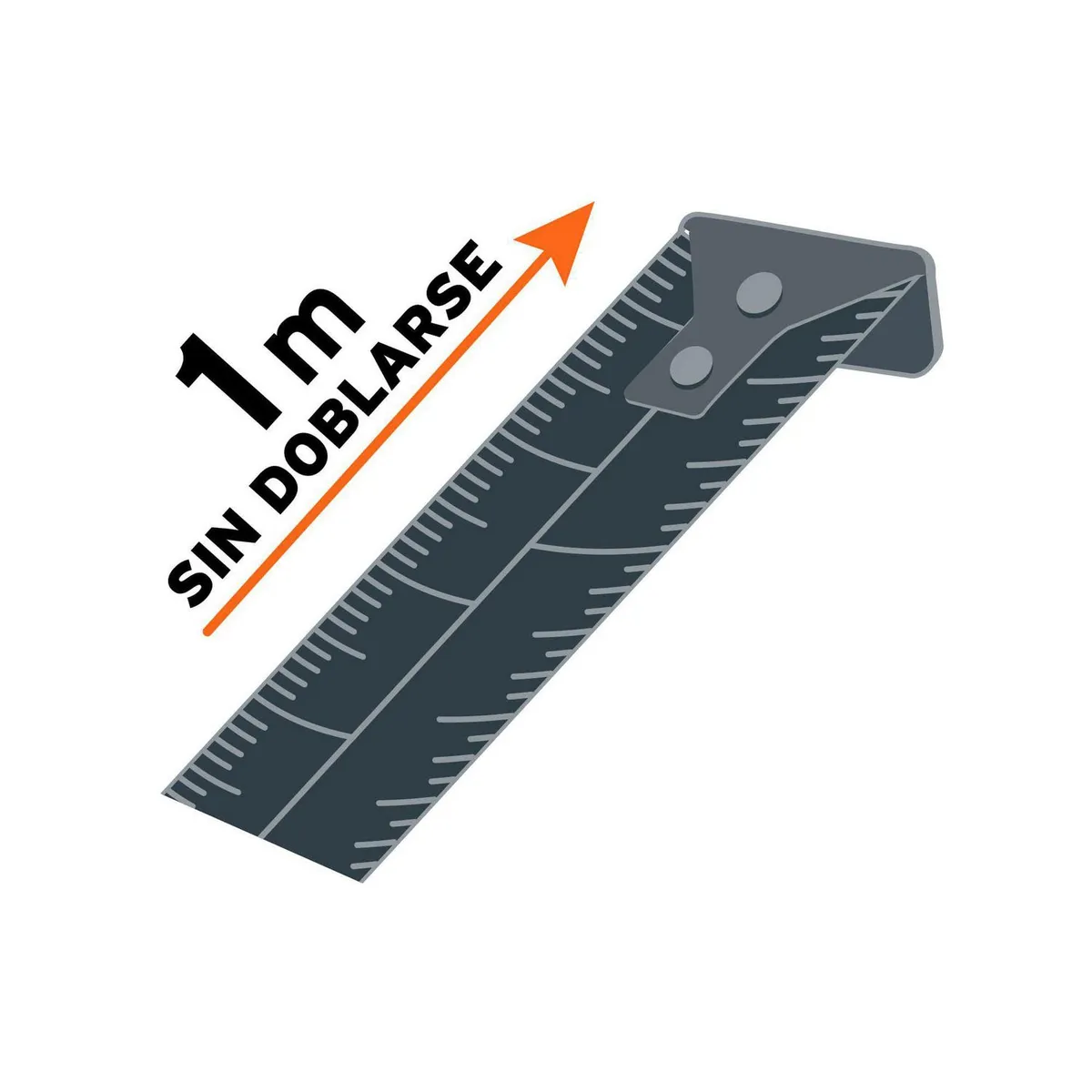 Flexómetro tipo llavero 2 m Cinta 13 mm, marca Truper - Foto 2