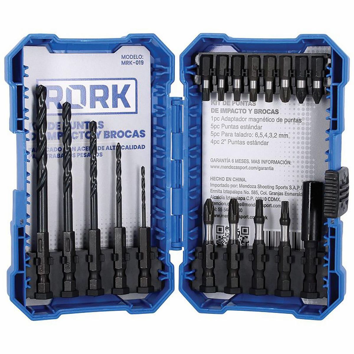 Kit de Puntas de Impacto y Brocas 18 Piezas, marca Rork - Foto 2
