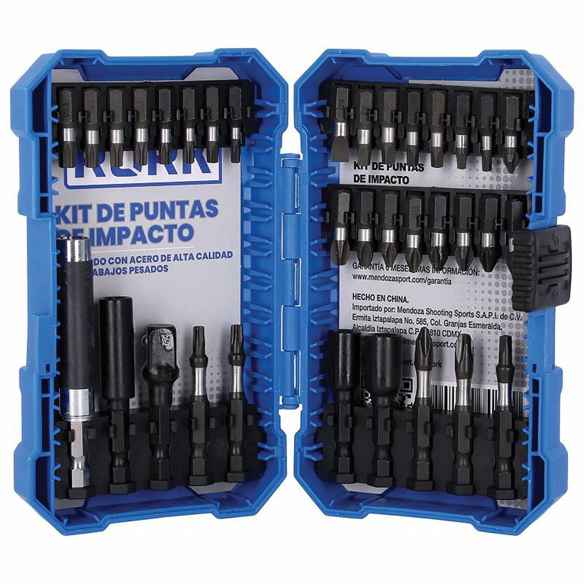 Kit de Puntas de Impacto 34 Piezas, marca Rork - Foto 2