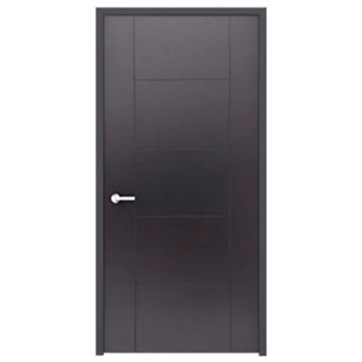 Multimarca - Puerta Tambor MDF Capri Rauteada Chocolate 70 x 213 cm